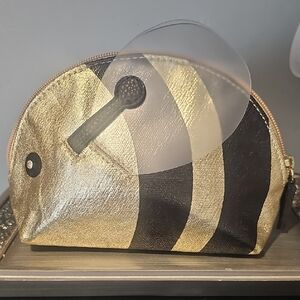 Gold and Black Bee Pouch